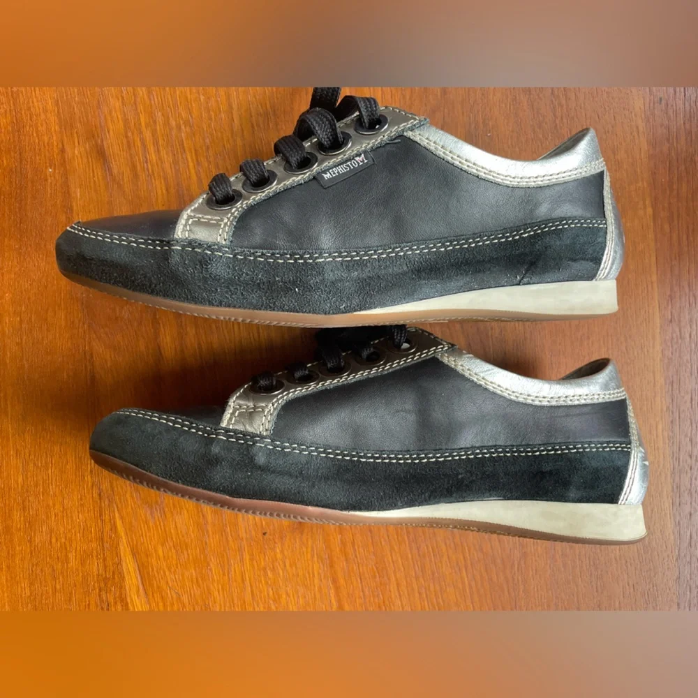 Mephisto Bretta Black and Silver Sz 7.5 - Picture 10 of 10